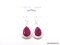 AFRICAN RED RUBY EARRINGS; GORGEOUS NEW DETAILED AFRICAN RED RUBY EARRINGS. RETAIL PRICE $110.00.