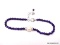 AMETHYST AND FRESHWATER PEARL BRACELET; 7-9