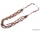 WATERMELON TOURMALINE NECKLACE; 18-22