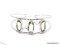 .925 GREEN AMETHYST BRACELET; TOP QUALITY MEDIUM-LARGE WRIST TEXTURED CUFF/BANGLE BRACELET WITH