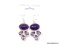 .925 AMETHYST EARRINGS; TOP QUALITY 1 1/8