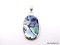 .925 ABALONE PENDANT; FANTASTIC NEW 2