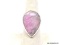 .925 RHODOCHROSITE RING; NEW WIDE BAND NATURAL PEAR SHAPE PINK RHODOCHROSITE RING. SIZE 7. RETAIL