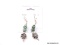 .925 RHONDELL EMERALD EARRINGS; UNIQUE NEW GORGEOUS EARRINGS WITH 2