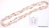 FRESHWATER PEARL SET; NEW 46