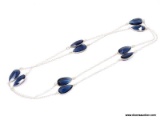 .925 SAPPHIRE QUARTZ NECKLACE; 36