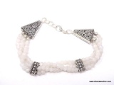 MULTI STRAND MOONSTONE BRACELET; 7-8