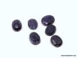 MIXED AFRICAN SAPPHIRE GEMSTONES; 45 CTS OF OVAL FACETED EARTH MINED SAPPHIRES. RETAIL PRICE $50.00.