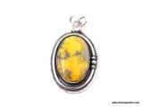 .925 BUMBLE BEE PENDANT; NEW AAA GRADE LARGER NATURAL BUMBLE BEE GEMSTONE PENDANT. RETAIL PRICE