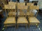 (R2) SET OF ANTIQUE SPINDLE BACK CHAIRS; 6 PIECE SET OF ANTIQUE OAK, SPINDLE BACK SIDE CHAIRS WITH A