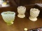 (R2) 3 PIECE LOT TO INCLUDE A FENTON YELLOW AND WHITE 3.5