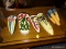 (R2) LOT OF WALL POCKETS; 5 PIECE LOT OF ASSORTED WALL POCKETS TO INCLUDE A FLORAL HAND PAINTED