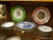 (R2) LOT OF DECORATIVE PLATES; 5 PIECE LOT TO INCLUDE A HAND PAINTED NIPPON FLORAL PLATE, A WILLOW