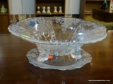 (R2) PAIR OF DEPRESSION GLASS DISHES; 2 PIECE LOT OF SCALLOPED RIM DEPRESSION GLASS DISHES TO