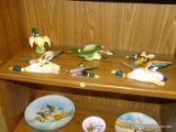 (R3) LOT OF ADSTROTED RING NECK DUCK ORNAMENTS ; LOT HOLDS FIVE RING NECK DUCK WALL ORNAMENTS AND
