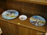 (R3) LOT OF ADSTROTED DUCK PLATES; CONTAINS ONE BIG FLYING SCENE PLATE, ONE DONALD PENTZ 