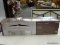 (R6) ALLEN + ROTH LYNNPARK 1-LIGHT BLACK MODERN/CONTEMPORARY VANITY LIGHT BAR; MODEL #VBL11-27MBK.