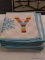 (R6) 13 PC. HAPPY HOLIDAYS JOY SNOWFLAKE PRINTED ACCENT RUGS; MEASURES 21-IN X 34-IN. MODEL