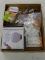 (R5) TRAY LOT TO INCLUDE; EAZYHOME RETRACTABLE CLOTHESLINE, (9) BLUE HAWK SPRING SNAP LINKS,
