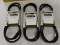 (R5) 3-PACK TROY-BILT MTD DRIVE BELTS; PART #954-04001A/754-04001A. THEY FIT LAWN TRACTORS AGE