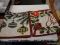 (R5) LOT OF (6) HAPPY HOLIDAYS ACCENT RUGS; (2) MERRY CHRISTMAS AREA RUG WITH HOLLIES, FLOWERS & A