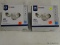 (R5) LOT OF (2) LITHONIA LIGHTING 26W LED 2000 LUMENS SECURITY FLOODLIGHTS; WHITE IN COLOR. OPEN