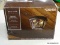 (R5) ALLEN + ROTH CASTINE 10.9-IN W RUBBED BRONZE OUTDOOR FLUSH MOUNT LIGHT; ITEM #398466 MODEL