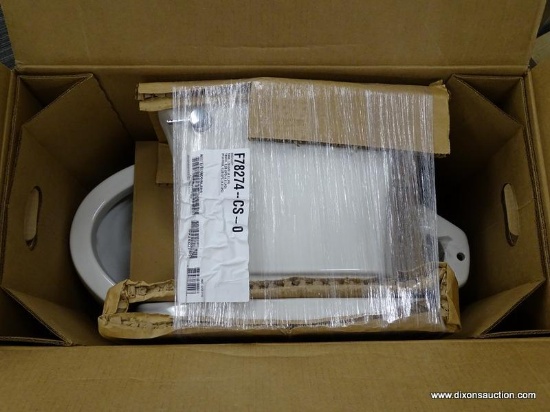 (R1) KOHLER HIGHLINE TOILET; HIGHLINE CURVE WHITE WATERSENSE ELONGATED CHAIR HEIGHT 2-PIECE TOILET.