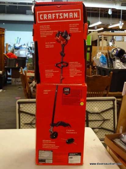 (R6) CRAFTSMAN WS230 27CC 2-CYCLE 17-IN STRAIGHT SHAFT GAS STRING TRIMMER; ATTACHMENT CAPABLE AND