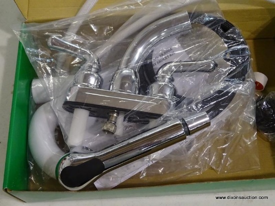 (R5) E. L. MUSTEE & SONS PULL OUT FAUCET; COMBO KIT PLASTIC 4? PULL OUT FAUCET SUPPLY LINES &