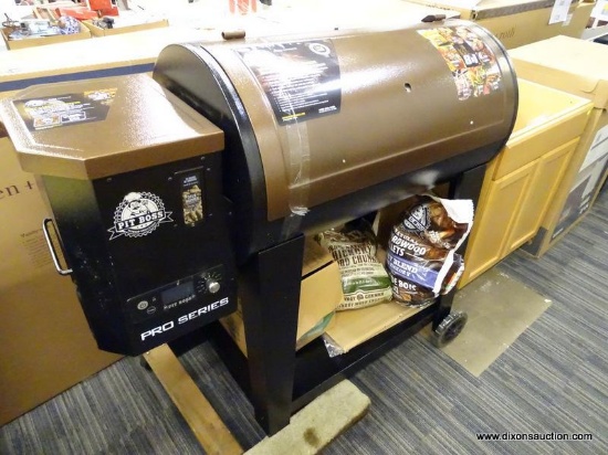 (R2) PIT BOSS WOOD PELLET GRILL & SMOKER; 8-IN-1 PRO SERIES 1100-SQ IN BLACK PELLET GRILL. MODEL #