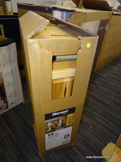 (R2) DIAMOND NOW BASE CABINET; DENVER 12-IN W X 35-IN H X 23.75-IN D NATURAL DOOR AND DRAWER BASE