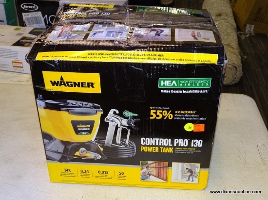 (R6) WAGNER CONTROL PRO 130 POWER TANK PAINT SPRAYER; MODEL #0580678. HIGH EFFICIENCY AIRLESS WITH