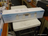 (R6) KICHLER OXBY 4-LIGHT NICKEL MODERN/CONTEMPORARY VANITY LIGHT; MODEL #0759884. MEASURES 30
