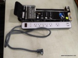 (R6) PRIME PRO HOME ELECTRONICS SURGE PROTECTOR; SERIES 1800, MODEL #0571324. SIX PLUG IN PORTS & 2