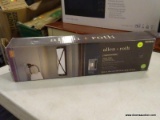 (R6) ALLEN + ROTH CHRISTINA MARIE VANITY LIGHTED; BRUSHED BRONZE FINISH WITH MATTE WHITE ACRYLIC