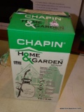 (R6) CHAPIN HOME & GARDEN SPRAYER; 1 GALLON CAPACITY. MODEL #16100. COMES IN ORIGINAL BOX, MAY HAVE