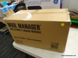 (R6) MAIL BOSS 7506 MAIL MANAGER CURBSIDE LOCKING SECURITY MAILBOX; BLACK IN COLOR. COMES IN