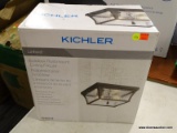 (R6) KICHLER LINFORD 11-IN W OLDE BRONZE LIGHT FIXTURE; MODEL #1085719. COMES IN ORIGINAL BOX, MAY