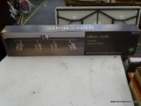 (R6) ALLEN + ROTH VALLYMEDE BRUSHED NICKEL DIMMABLE LED TRACK BAR FIXED TRACK LIGHT KIT; 4-LIGHT