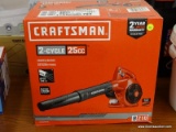 (R6) CRAFTSMAN B210 25-CC 2-CYCLE 200-MPH HANDHELD GAS LEAF BLOWER; MODEL #CMXGAAMR25BL. RETAILS FOR