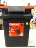 (R6) CRAFTSMAN 5 GALLON STORAGE BUCKET WITH LATCHING LID; MADE OUT OF HARD PLASTIC. MODEL