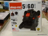 (R6) SHOP-VAC 5-GALLON 6-HP PORTABLE WET/DRY SHOP VACUUM; ITEM #786254. COMES IN OPEN BOX, MIGHT BE