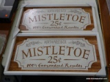 (R5) PAIR OF CONTEMPORARY ADVERTISING ART; READS 