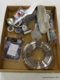 (R5) TRAY LOT TO INCLUDE; AQUASOURCE 5 WALL MOUNT SPRAYER, ALLEN & ROTH COAX WALL PLATE, MISC.