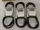 (R5) 3-PACK TROY-BILT MTD DRIVE BELTS; PART #954-04001A/754-04001A. THEY FIT LAWN TRACTORS AGE