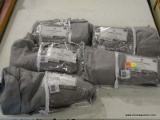 (R5) LOT OF (5) LIVING LOGIC ENERGY BACK TAB PANEL BLACKOUT CURTAINS; WARWICK SOLID GREY. MEASURES