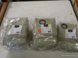 (R5) LOT OF (5) ECLIPSE LUXOR SAGE CURTAINS; 100% POLYESTER, MEASURES 42-IN X 84-IN. MODEL #105021.