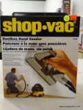(R5) SHOP-VAC DUSTLESS HAND SANDER; MODEL #91980. COMES IN OPEN BOX, MAY HAVE MISSING/BROKEN PIECES.