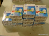 (R5) LOT OF (14) 3-PACKS G.E. 60W SOFT WHITE LIGHT BULBS; 620 LUMENS. ALL BRAND NEW.